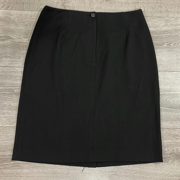 Talbots Stretch Classic Straight Black Skirt 6 - Picture 3 of 10